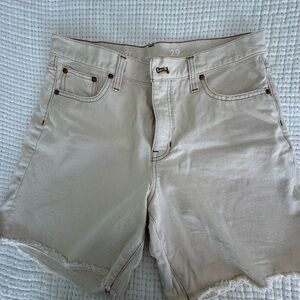 JCrew Off White  Denim Shorts
